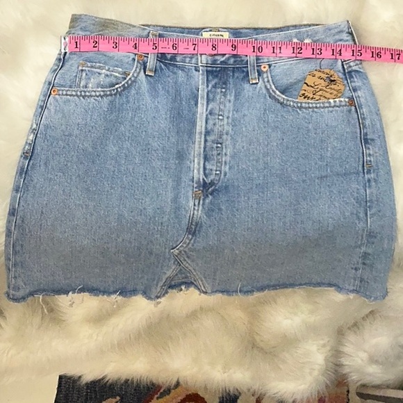 Citizens of Humanity Premium Vintage Denim jean Skirt 29 7 USA made 100% cotton - Picture 8 of 16
